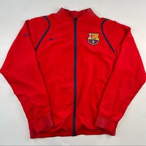 NIKE FC BARCELONA WINDBREAKER TRACK JACKET SZ XL